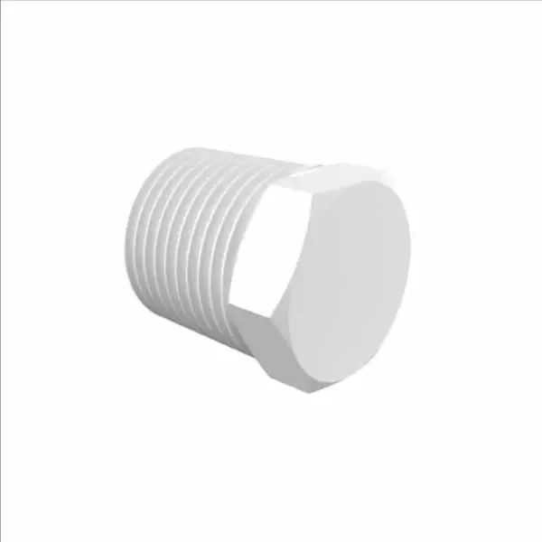 ELDON JAMES P8WP White Prop. Plug, 1/2 NPT Size | CJ8JHC