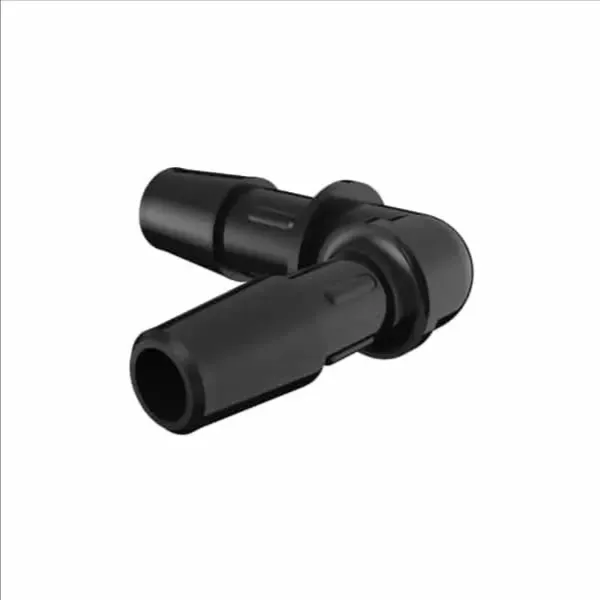 ELDON JAMES RL5-4BN Reduction Elbow, 5/16 x 1/4 Inch Size, Black Nylon | CJ8JTQ