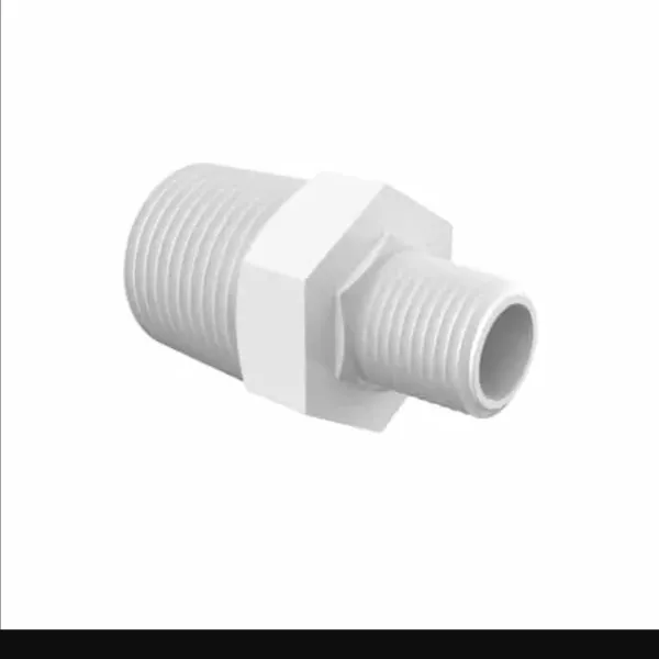 ELDON JAMES RN6-2WP Conversion Nipple, 3/8 x 1/8 NPT Size, White Polypropylene | CJ8JWQ