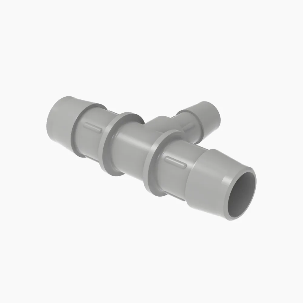 ELDON JAMES RT12-8PVDF Gray Kynar 740 Reduction Tee, 3/4 x 1/2 Inch Inside Dia. | CJ8KBC