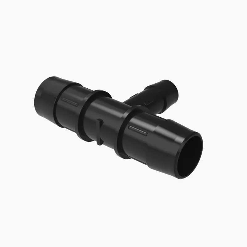 ELDON JAMES RT16-10BN Black Nylon Reduction Barbed Tee, 1 x 5/8 Inch Size | CJ8KBG