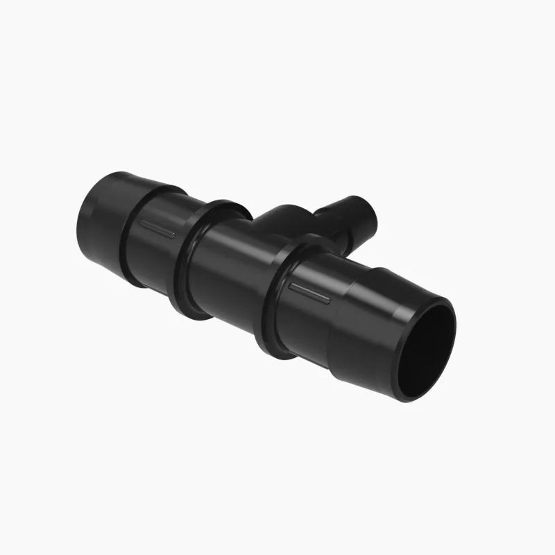 ELDON JAMES RT16-8GFBN Barbed Recuction Tee, 1 x 1/2 Inch Size | CJ8KBX