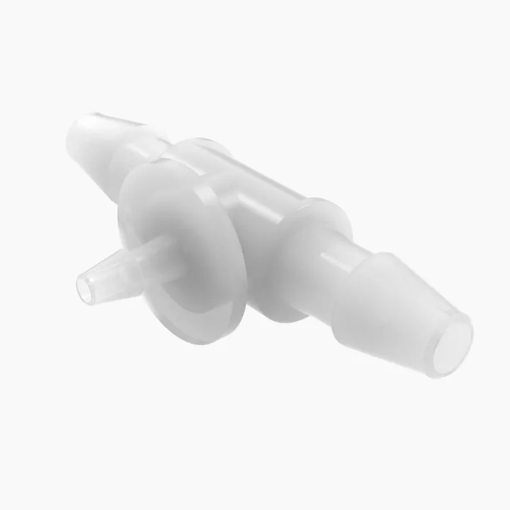 ELDON JAMES RT2-1-200NK7 Reduction Tee, 1/8 x 1/16 Inch Barb, Natural Kynar 740 | CJ8KCZ