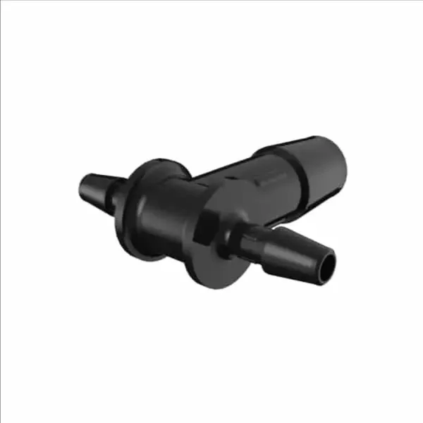 ELDON JAMES RT2.5-6GFBN Glass Filled Black Nylon Tee, 5/32 x 3/8 Inch Size | CJ8KCG