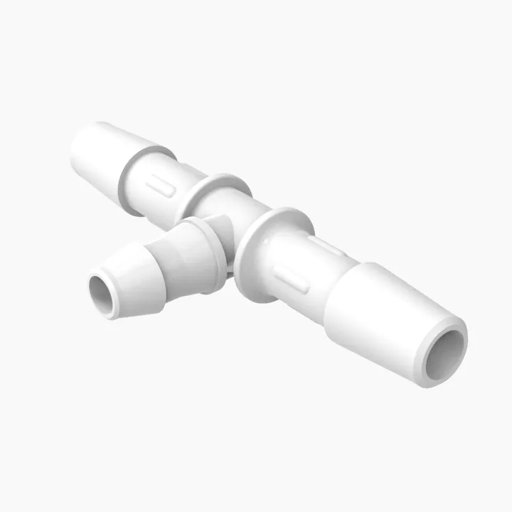 ELDON JAMES RT4-3-200WP Barbed Recuction Tee, 1/4 x 3/16 Inch Size | CJ8KFD