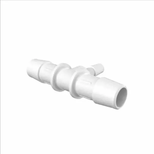 ELDON JAMES RT8-4WN White Nylon Reduction Tee, 1/2 x 1/4 Inch Inside Dia. | CJ8KHC