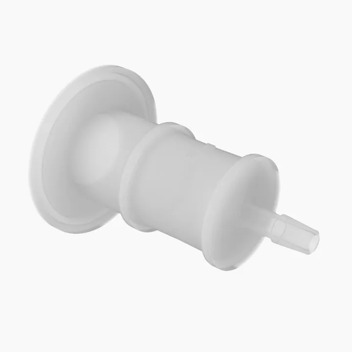 ELDON JAMES SF16-SB4NK7-QC Cleanroom, 1 Inch Sanitary Flange, 1/4 Inch Barb, Natural Kynar 740 | CJ8KQT