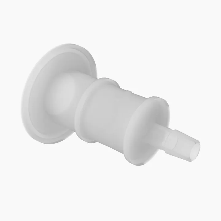 ELDON JAMES SF16-SB6NK7-QC Cleanroom, 1 Inch Sanitary Flange, 3/8 Inch Barb, Natural Kynar 740 | CJ8KQX