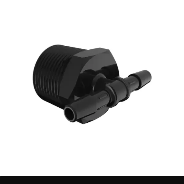 ELDON JAMES T12-4BN Black Nylon Tee, 3/4 NPT Size, 1/4 Inch Inside Dia. | CJ8LEF