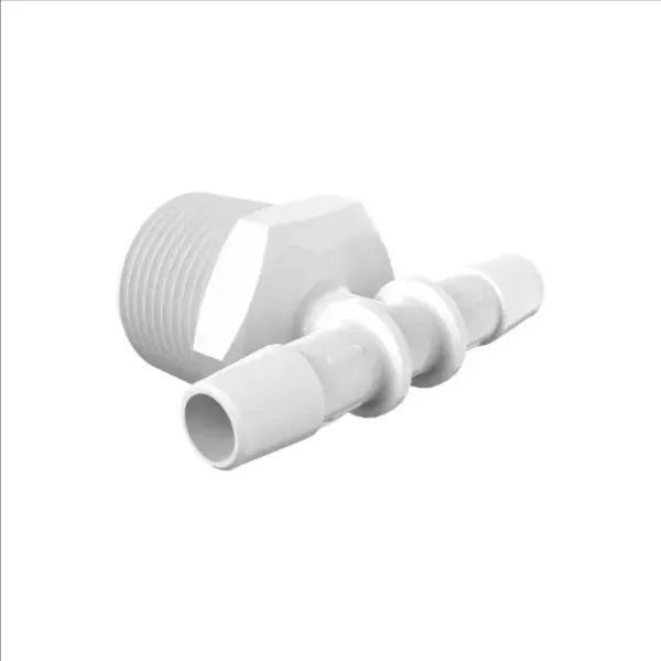 ELDON JAMES T12-6NN Natural Nylon Tee, 3/4 NPT Size, 3/8 Inch Inside Dia. | CJ8LEX