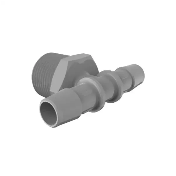 ELDON JAMES T12-8PVDF Gray PVDF Tee, 3/4 NPT Size, 1/2 Inch Inside Dia. | CJ8LFL