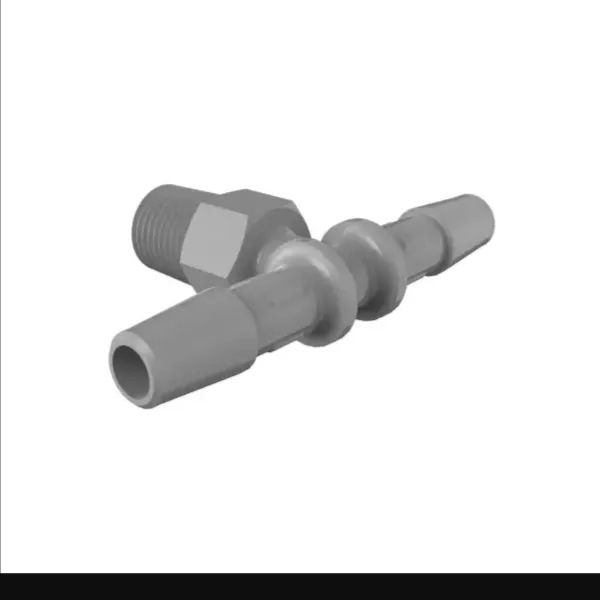 ELDON JAMES T2-4PVDF Gray Kynar 740 Tee, 1/8 NPT Size, 1/4 Inch Inside Dia. | CJ8LJJ