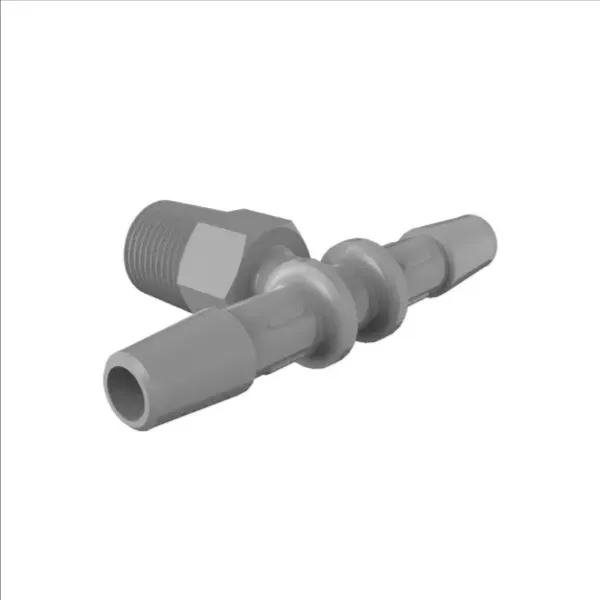 ELDON JAMES T2B-4PVDF Barbed Tee, 1/8-28 BSP To 1/4 Size | CJ8LKZ