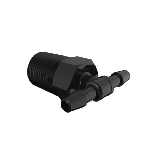 ELDON JAMES T4-2.5BN Black Nylon Tee, 1/4 NPT Size, 5/32 Inch Inside Dia. | CJ8LLM