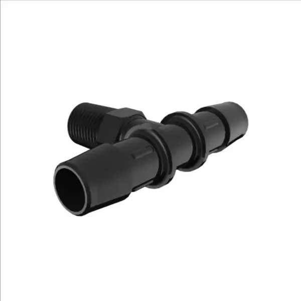 ELDON JAMES T4B-8GFBN Glass filled black Nylon Tee, 1/4 BSPT Size, 1/2 Inch Inside Dia. | CJ8LRJ