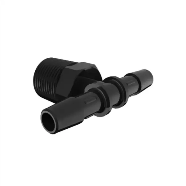 ELDON JAMES T6-5BN Black Nylon Tee, 3/8 NPT Size, 5/16 Inch Inside Dia. | CJ8LTA