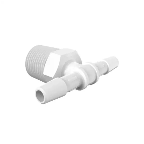 ELDON JAMES T6B-8NN Natural Nylon Tee, 3/8 BSPT Size, 1/2 Inch Inside Dia. | CJ8LVR