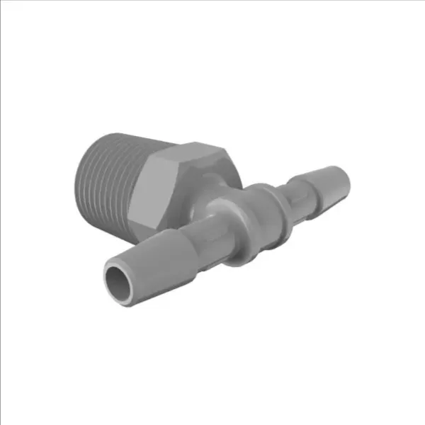 ELDON JAMES T6B-8PVDF Barbed Tee, 3/8-19 BSP To 1/2 Size | CJ8LVU