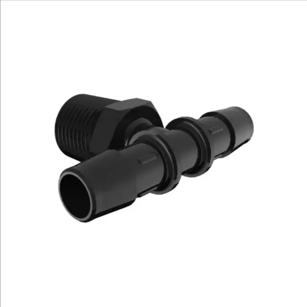 ELDON JAMES T8-8GFBN Glass Filled Black Nylon Tee, 1/2 NPT Size, 1/2 Inch Inside Dia. | CJ8LXN