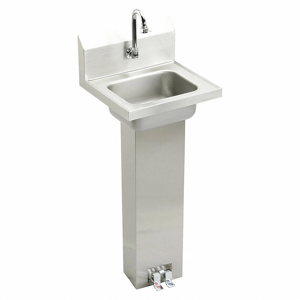 ELKAY CHSP17160 Handwash Sink, Splash, 12 x 9 1/4 Inch Bowl Size, 6 Inch Bowl Depth, 1 Faucet Hole | CJ2KFV 52JY56