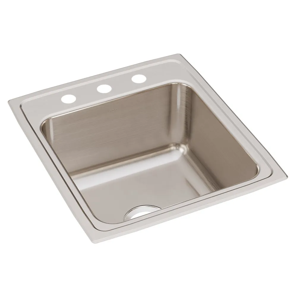 ELKAY DLR2022103 Drop-in Sink With Faucet Ledge 22 Inch Width | AC8HPC 3AEF9