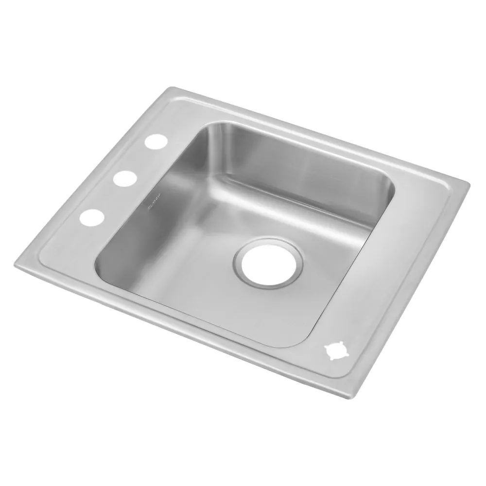 ELKAY DRKAD2522454 22 Inch W x 25 Inch L x 4-1/2 Inch H, Drop-In, 18 ga. 304 Stainless Steel, Sink | CY7XZA