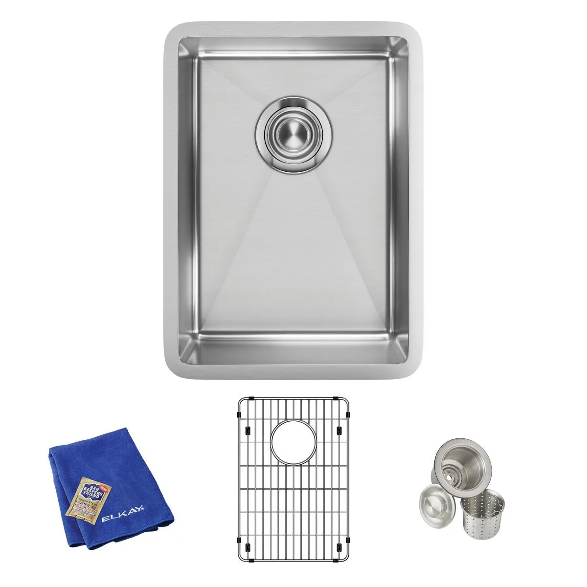 ELKAY ECTRU12179TC 18.5 Inch W x 13.5 Inch L x 9 Inch H, Stainless Steel | CY8JHK