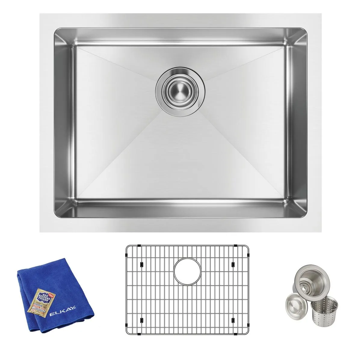 ELKAY EFRU211510TC 18.25 Inch W x 23.5 Inch L x 10 Inch H, Stainless Steel | CY8LHE
