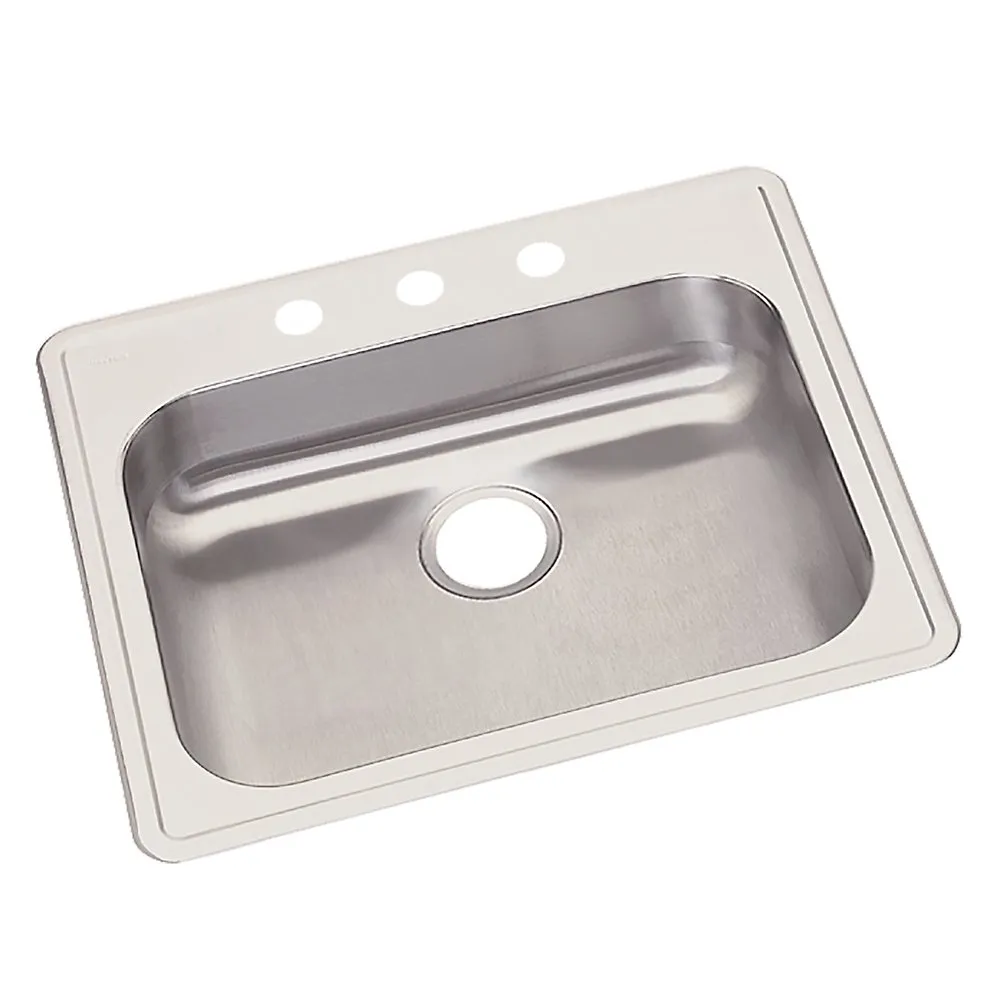 ELKAY GE125213 Drop-in Sink With Faucet Ledge 25 Inch Length | AA3RYQ 11U321