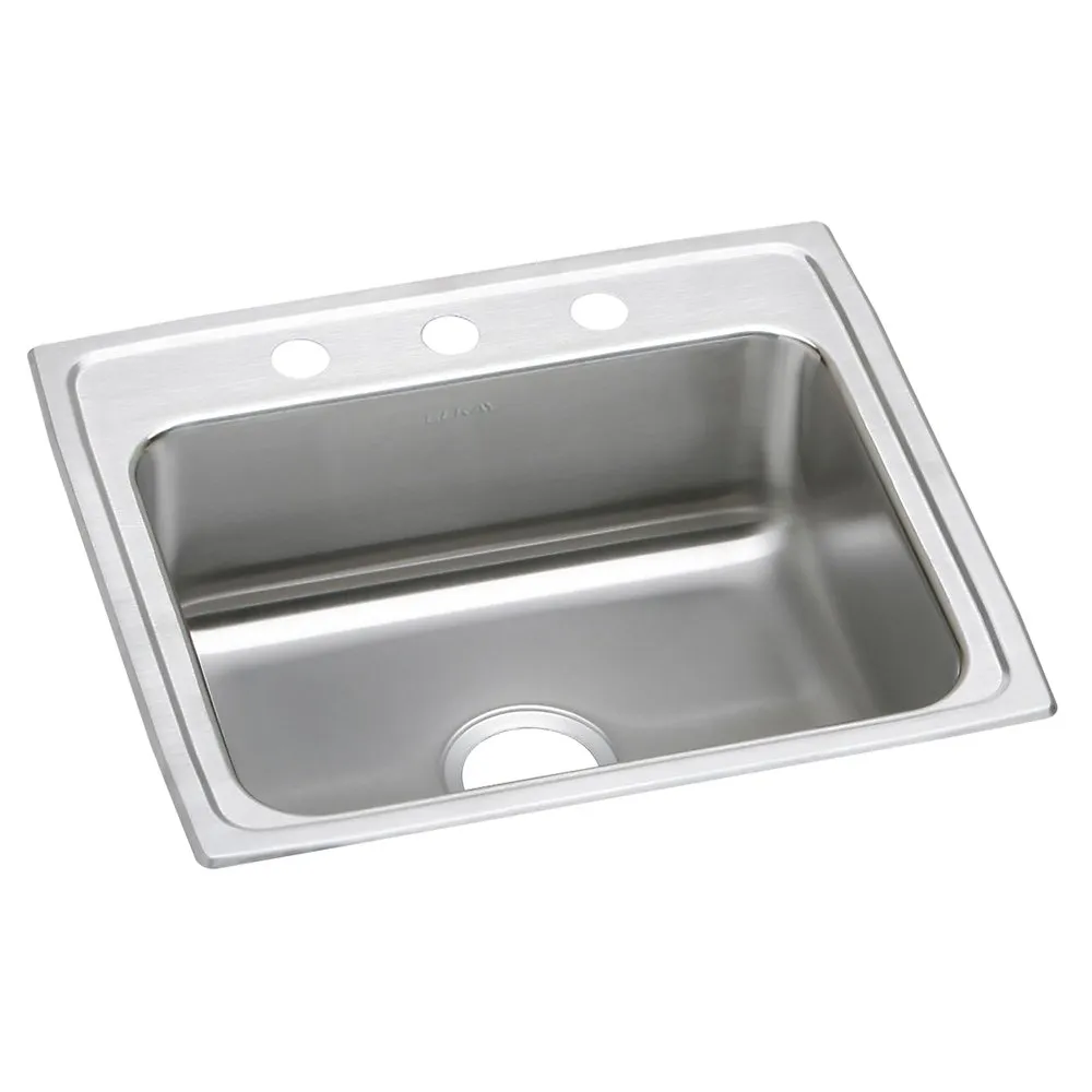 ELKAY LR22193 Drop-in Sink With Faucet Ledge 22 Inch Length | AE2MTC 4YK13