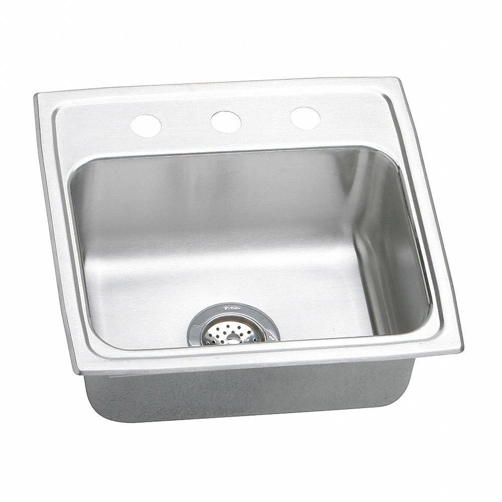 ELKAY LRAD1919553 Drop-in Sink With Faucet Ledge 19 Inch Width | AA3RYV 11U325