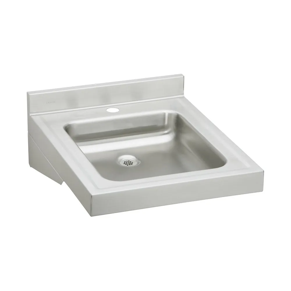 ELKAY WCL1923OSD1 23 Inch W x 19 Inch L x 4 Inch H, Wall Hung, 304 Stainless steel, Lavatory Sink | CY8JVW