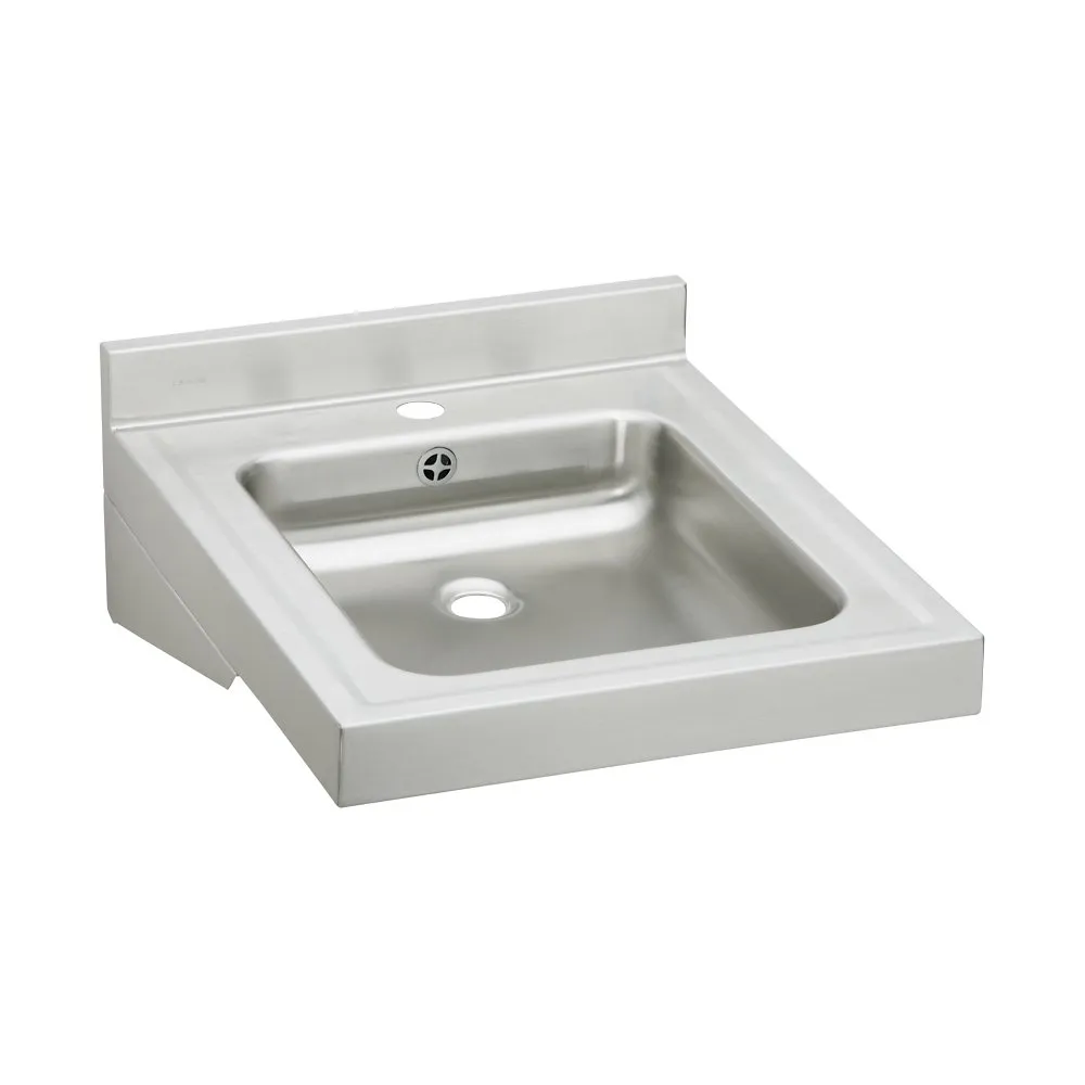 ELKAY WCLWO1923OSD1 23 Inch W x 19 Inch L x 4 Inch H, Wall Hung, 18 ga. 304 Stainless Steel | CY8GEV