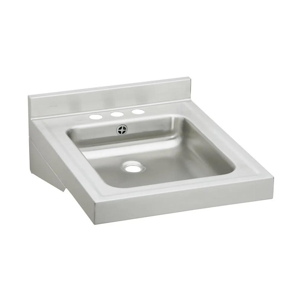 ELKAY WCLWO1923OSD3 23 Inch W x 19 Inch L x 4 Inch H, Wall Hung, 18 ga. 304 Stainless Steel | CY8GDF