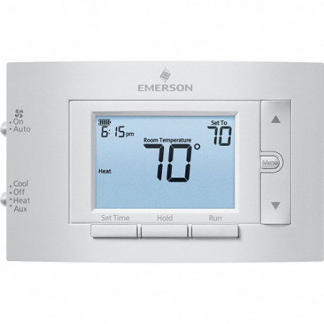 Low Voltage Thermostat, Heat and Cool, Manual, 0 Heating Stages - Conventional System