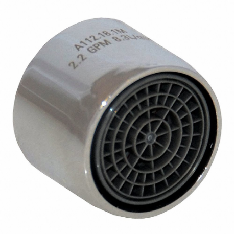 Aerated Outlet, 55/64 Inch-27 Thread Size, 2.2 GPM Flow Rate