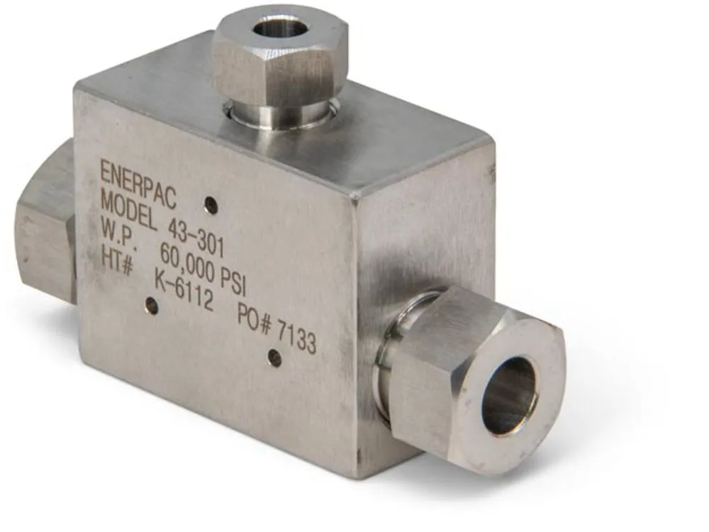 ENERPAC 43300 Tee, 3/8 Inch Cone | CM9HCG