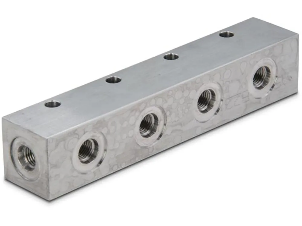 ENERPAC A61 Hydraulic Manifold, 6.5 Inch Long, 7 Port | AE6TGX 5UXE0