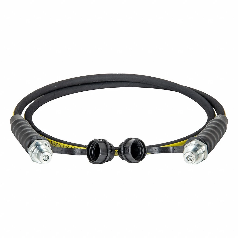 Hydraulic Hose Assembly, CH604 x CH604, 10 ft Lg, Black, 3/8 x 3/8 Inch Fitting Size