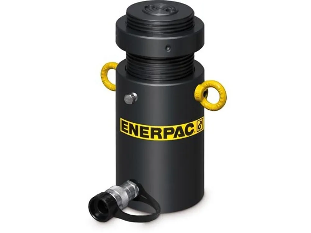 ENERPAC HCL-504 50 tons Single Acting Lock Nut Steel Hydraulic Cylinder, 4 Inch Stroke Length | CD2NFX 444N42