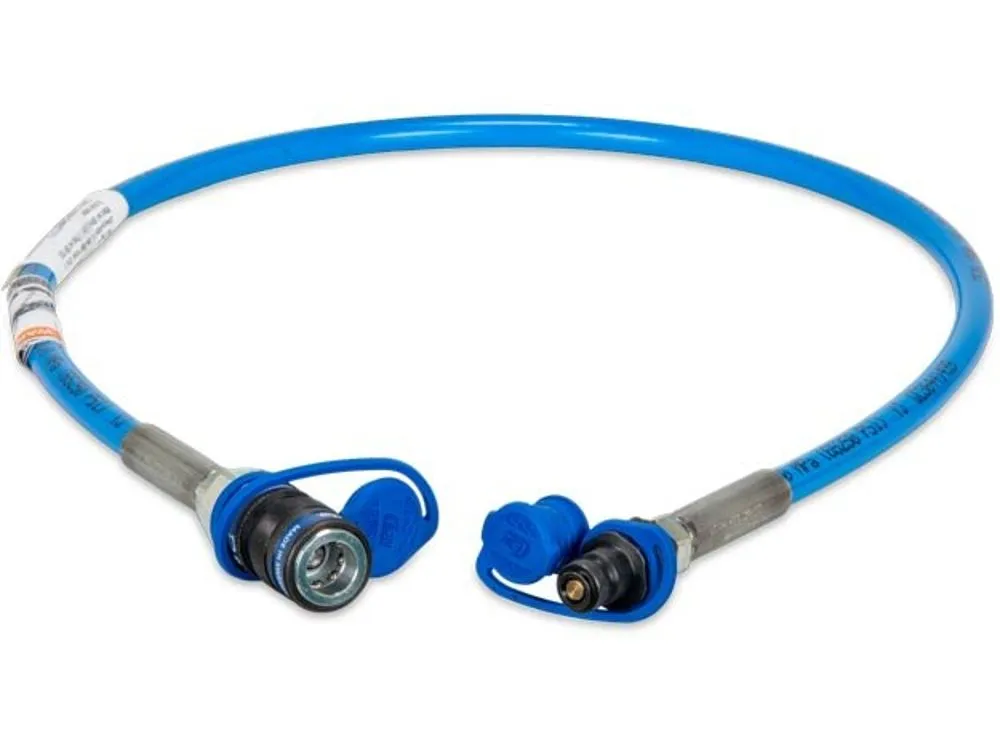 ENERPAC HT1503HR Hose, 1m, With Quick Disconnect Couplings And Dust Cap, 1500 Bar | CM9KDW