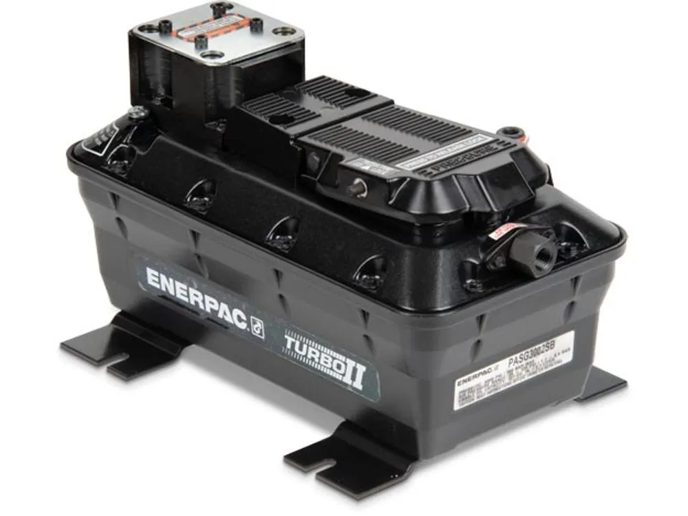 ENERPAC PASG3002SB Air Hydraulic Pump, Mount for Single DO3 Valve, 180 Inch Cu./min Oil Flow, 100 PSI | AE6TGB 5UXC1
