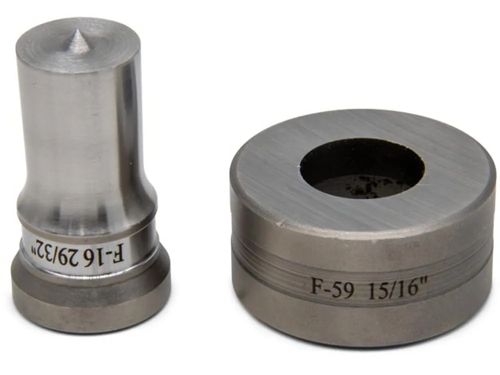 ENERPAC SP121 Punch Die Set, 50 Ton, 7/8 Inch Bolt Size, Circle Hole Shape | AH2DVC 25TV46