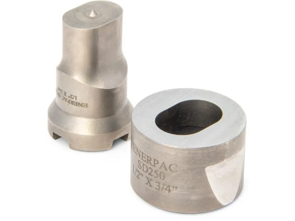 ENERPAC SPD250 Oblong Punch And Die Set, 7/16 Inch Bolt Size, Oval | AH9ZAG 46C549