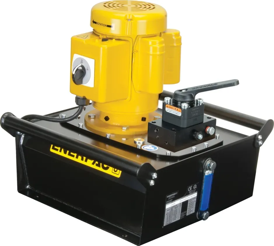 ENERPAC ZE4320MB Electric Hydraulic Pump, 3/3 Manual Valve, 5 Gallon Usable Oil, 10000 PSI | AF8KQU 26VZ06