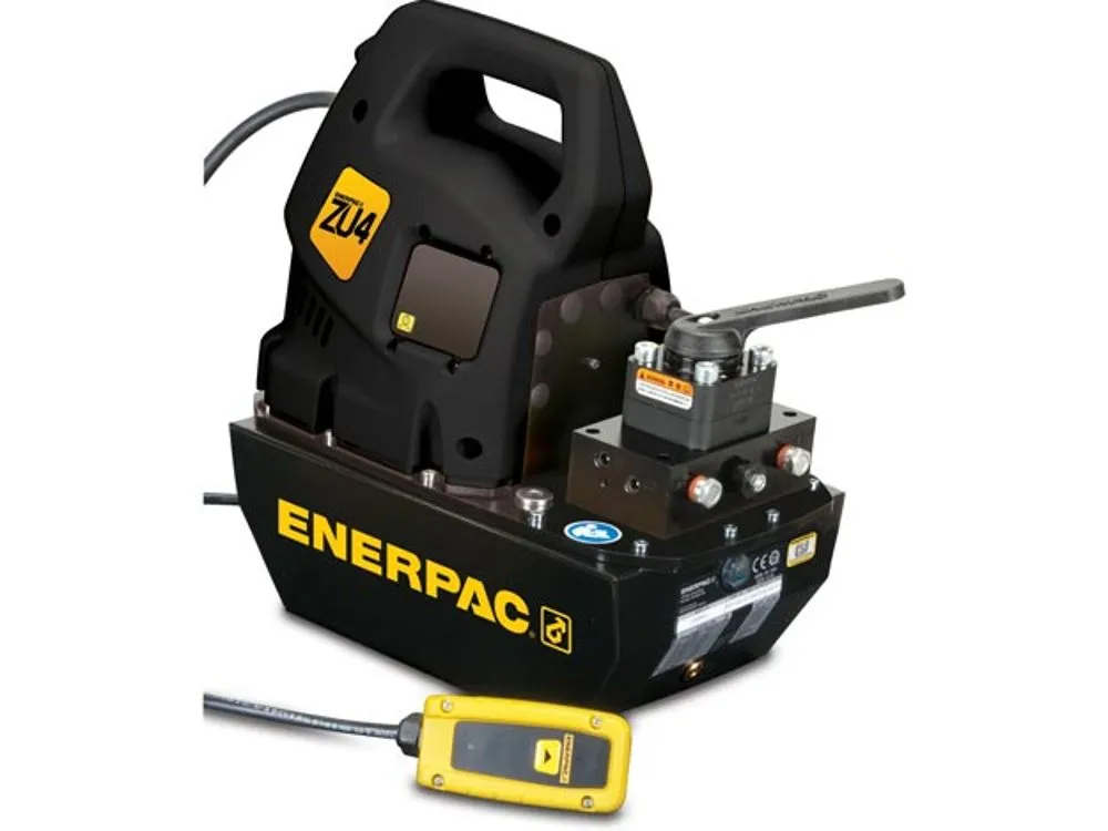 ENERPAC ZU4420JB Electric Hydraulic Pump, Standard, 4/3 Manual Valve, 115V, 5 Gallon Usable Oil | AF8KNE 26VY46