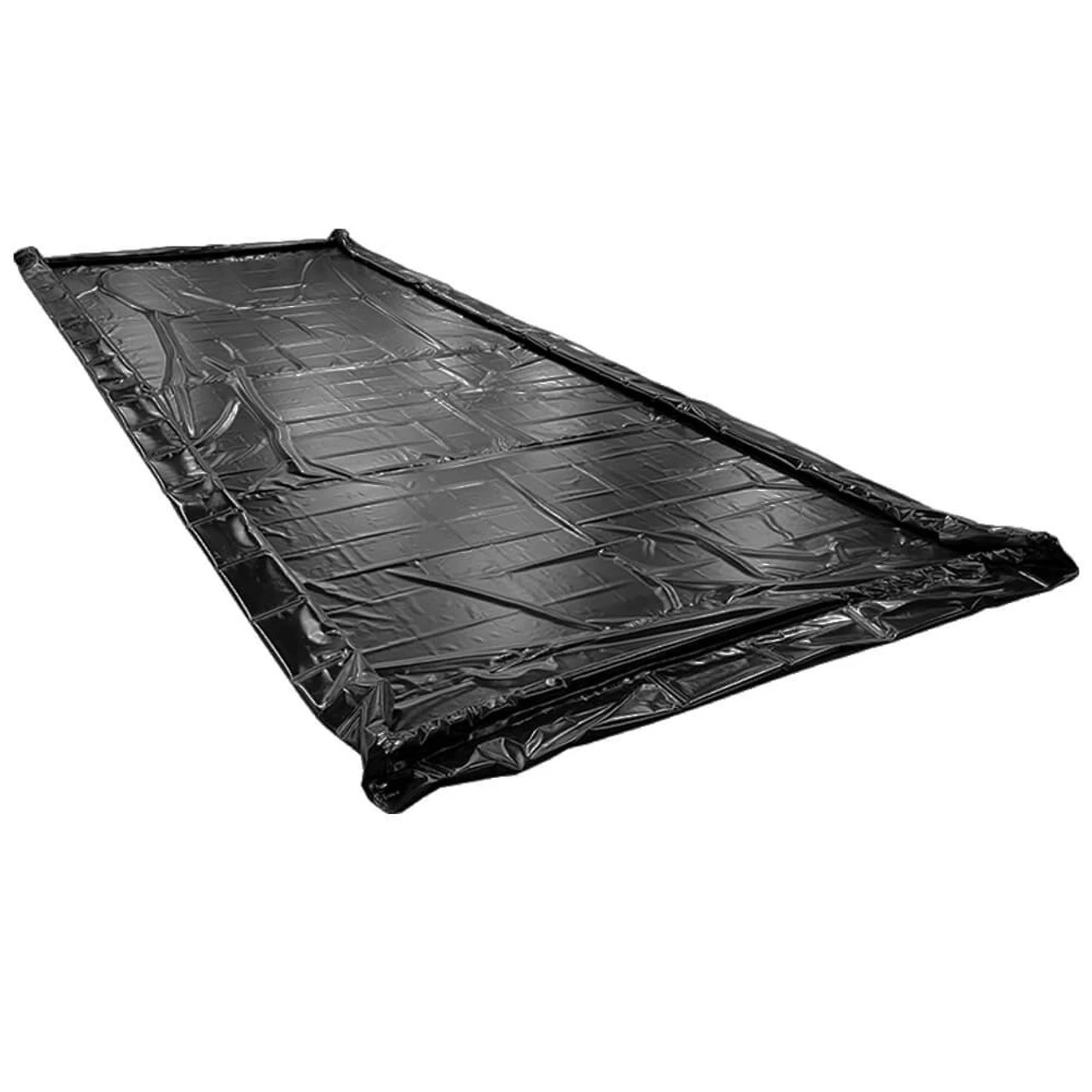 Stinger Self Rising Foam Wall Spill Berm, 10x10x1 Feet Size, Black