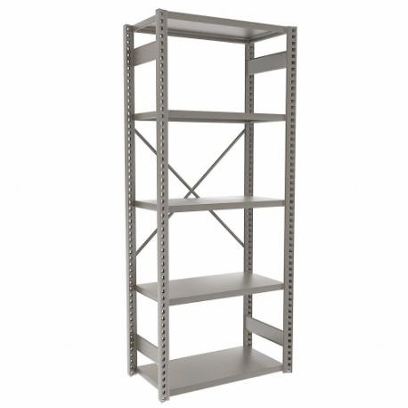 EQUIPTO 663-7S-PY Metal Shelving, Starter, Heavy-Duty, 36 x 18 Inch Size | CP4JBY 36G077