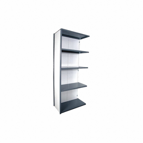 EQUIPTO 671-5A-GY Metal Shelving, Add-On, Heavy-Duty, 36 x 12 Inch SIze | CP4HYB 36G105