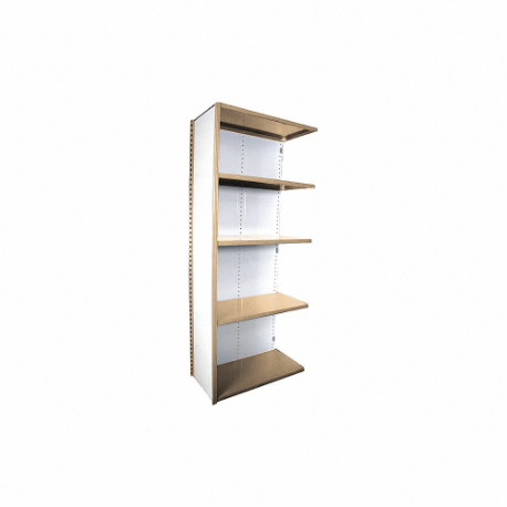 EQUIPTO 671-5A-PY Metal Shelving, Add-On, Heavy-Duty, 36 x 12 Inch SIze | CP4HXZ 36G106